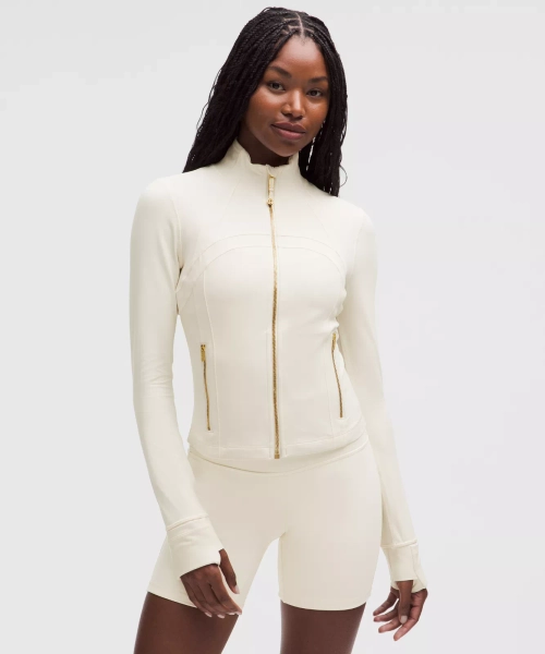 Define Cropped Jacket  - Light Ivory/Gold/Gold - 10