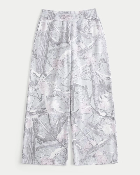 Snow Camo Baggy Sweatpants