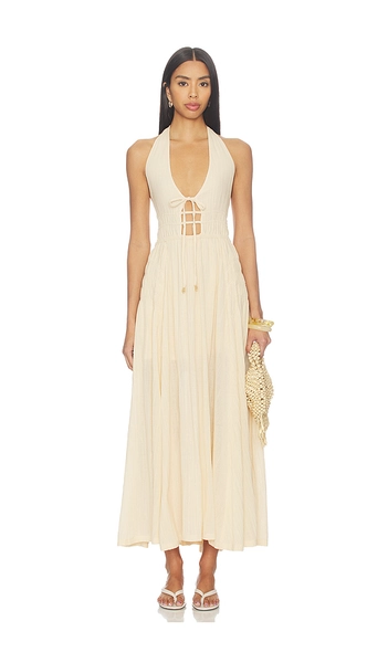 x free-est Angel Maxi Dress In Buttercream