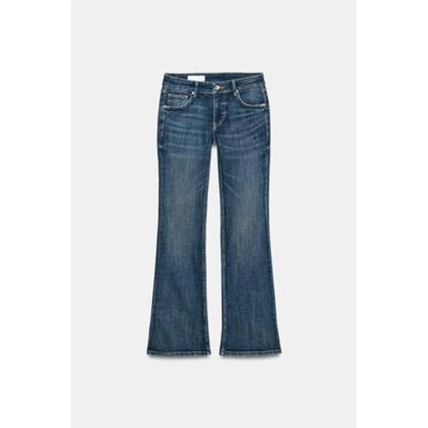 Zara - Trf Bootcut Low Rise Jeans - Navy Blue - 32 (Us 14) - Woman
