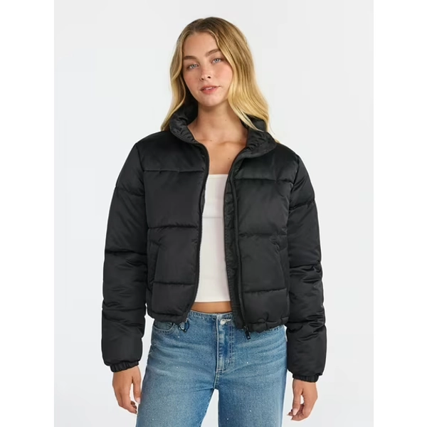 No Boundaries Puffer Jacket, Women's
