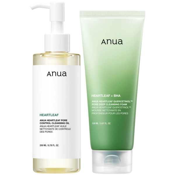 Набор очищающих средств для двойного очищения кожи (Anua Double Cleansing Duo Bundle, Anua)