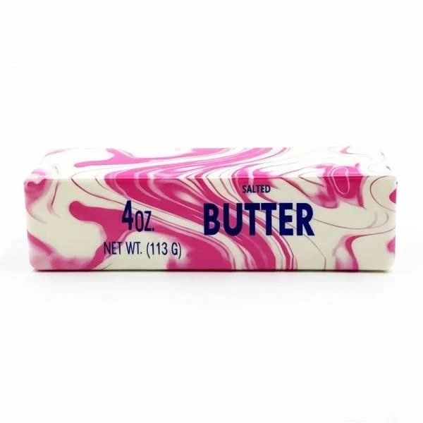 Marbled Butter Stick Squishy Toy - Soft novelty squishy toy... (7325678)