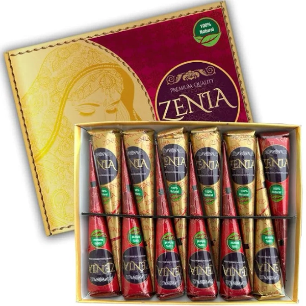 Zenia Fresh & Natural Henna Cones