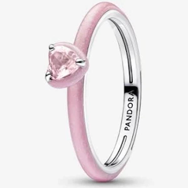 Pandora Pink Chakra Heart Ring