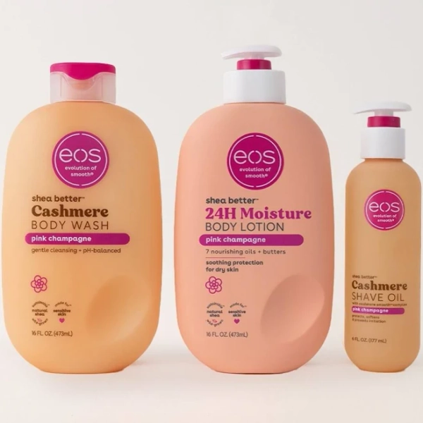 Eos Pink Champagne Shower Essentials