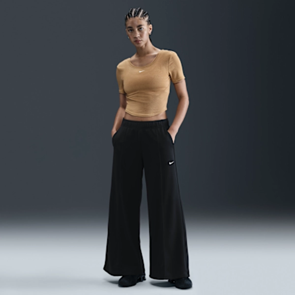 Nike Sportswear Women's Mid-Rise Wide-Leg Track Pants