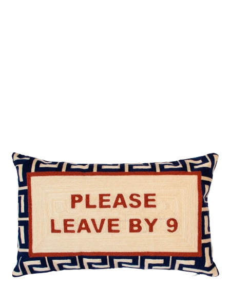 The Pillow Drop Please Leave by 9 Cushion, Multi