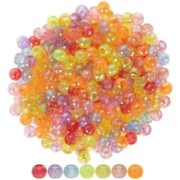 Multi-Color Round Pony Beads