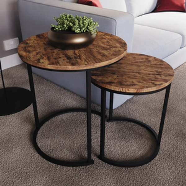 Brooklyn Nest of 2 Round Tables