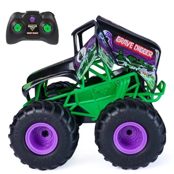 Monster Jam Smash and Bash Grave Digger Remote Control Vehicle 1:15 Scale