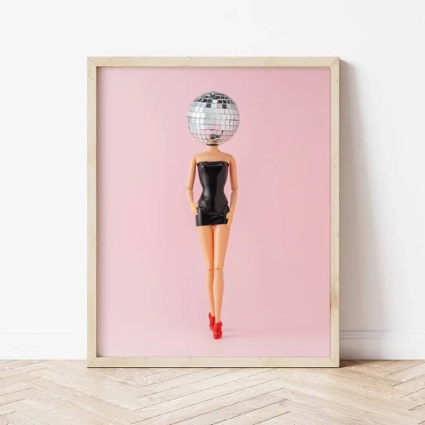 Barbie Wall Art | Disco Barbie | Ollie + Hank Digital Print