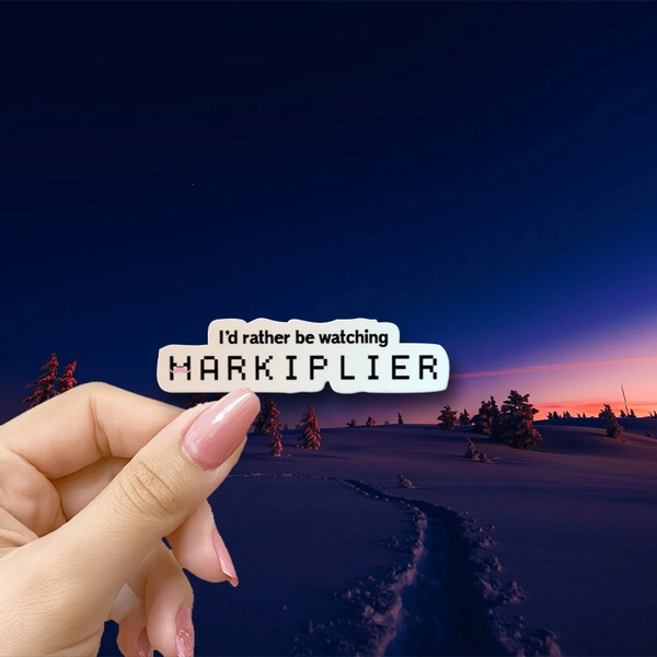 I' Rather Be Watching Markiplier Sticker Vinyl Car Decals- for Car Bumpers, Windows, Laptops, Trucks, Vans, Water Bottles- Durable And Versatile