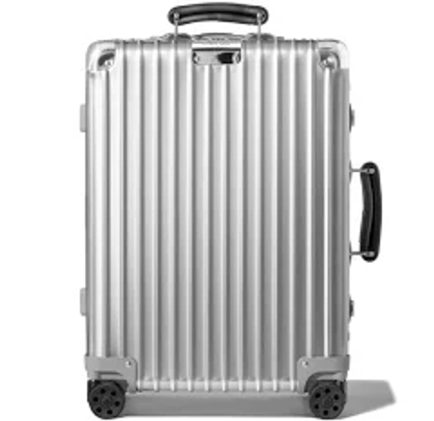 RIMOWA Classic Check-In L Suitcase in Black - Aluminium - 30.8x20.5x10.7' - Customisable Luggage