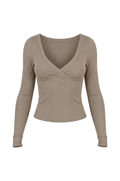 SnatchRib Crossover Longsleeve Top