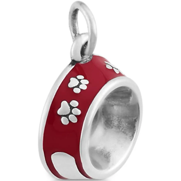 James Avery Enamel Pet Bowl Novelty Charm