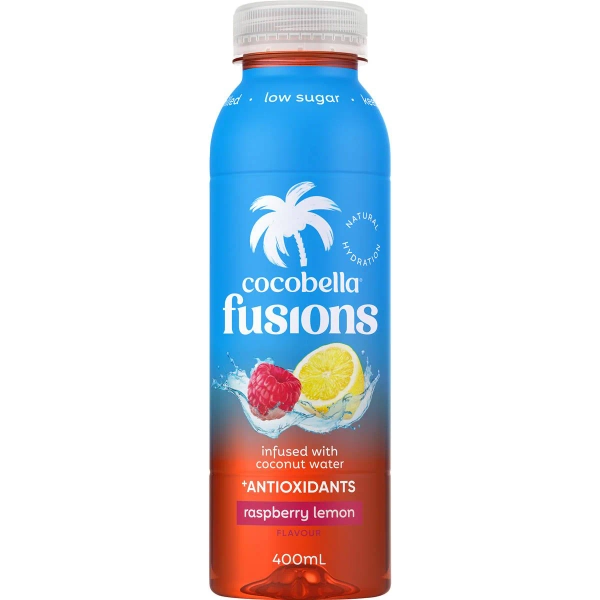 Cocobella Fusions Raspberry Lemon 400mL