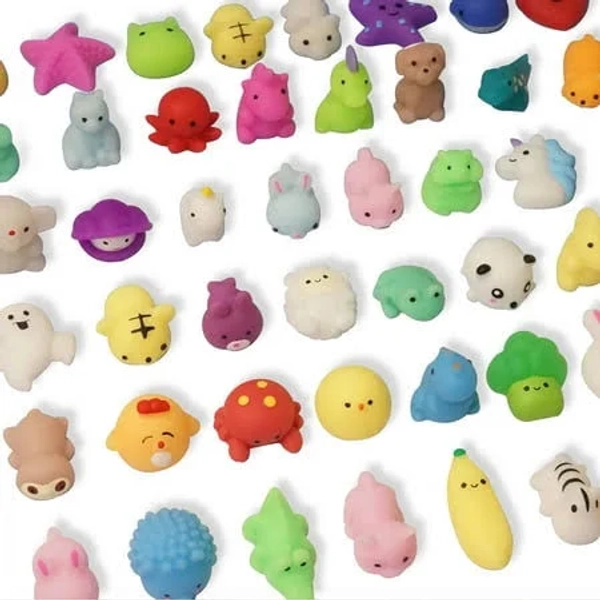 Tjs Mochi Squishy Toys Mini Kawaii Squishies Fidget Random Style 20 Pcs