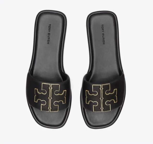 Double T Sport Slide in brown, size 7