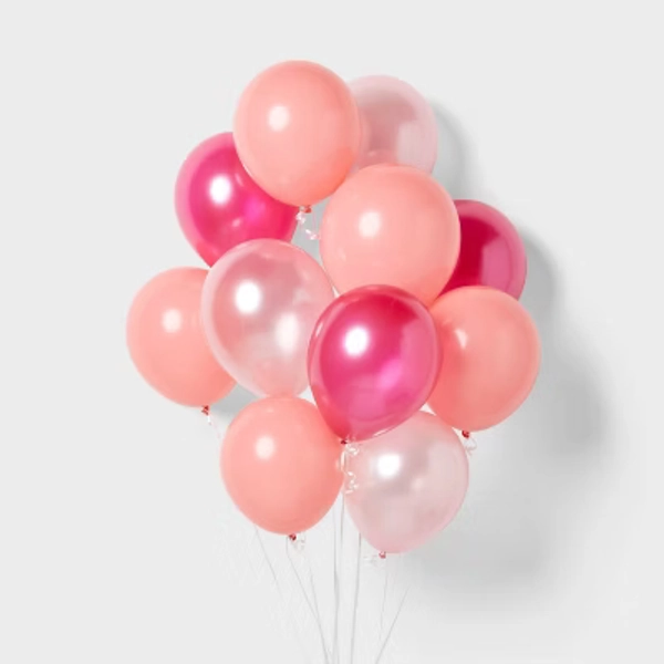 20ct Latex Party Balloons Chrome Hot Pink - Spritz™
