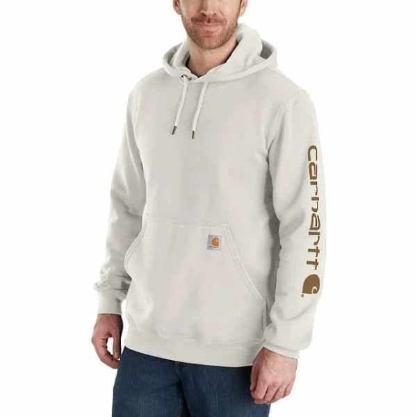 Carhartt Men's Loose Fit Midweight Logo Sleeve Graphic Sweatshirt