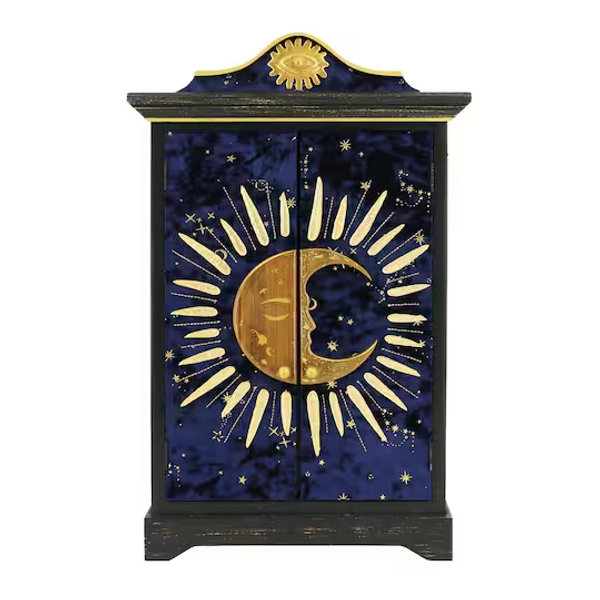 17.5" Navy & Gold Moon & Sun Tabletop Cabinet by Ashland®
