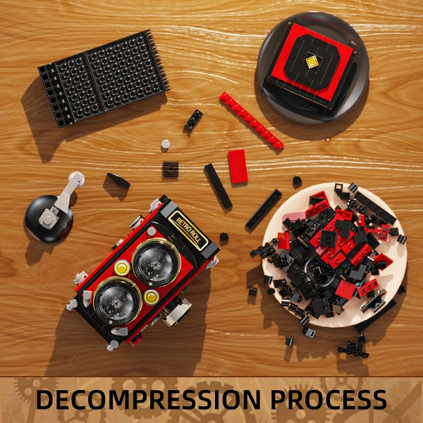 multi piece vintage camera building blocks retro model - Temu