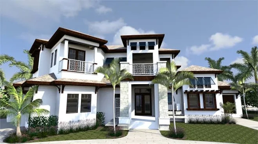 Luxury 2-Story Modern 5- Bedroom House Plan
