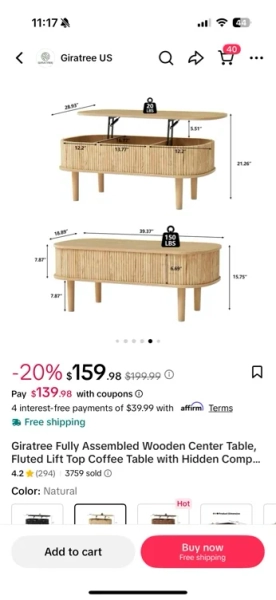 coffee table 
