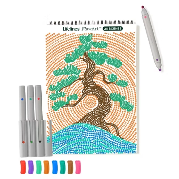 Lifelines FlowArt - Dot-By-Letter, Landscapes