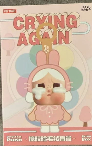 Pop Mart Crybaby Crying Again Vinyl Face Plush
