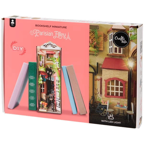 Crafts &amp; Co maak je eigen boekenplank miniatuur