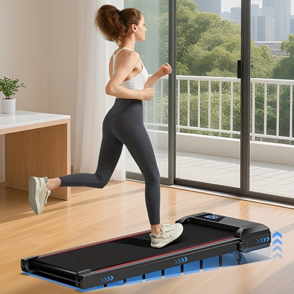 UMAY Compact Under Desk Treadmill with Incline - Folding Walking Pad Mill for Home, Office, Small Spaces - Heavy-Duty, Quiet Brushless Motor, Portable Design - Ideal for Running, Walking, Cardio Workouts - Compatible with UK Plug (220-240V) - Ideal for Beginners & Advanced Users, Foldable Treadmill, Indoor Exercise Equipment, Spacesaving Fitness Gear, Durable Treadmill Belt, Home Workout, Sleek Fitness Gear, Sturdy Construction, Office Workers