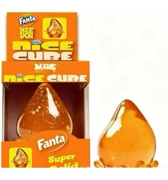 Nee Doh Dream Drop Dr Pepper Squeeze Toy, Transparent Glitter Teardrop Squishy Fidget Toy, Soft Slow