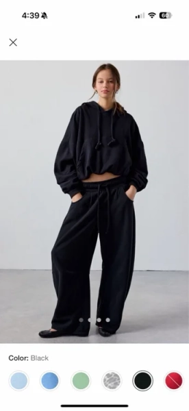Out From Under Essential Barrel Leg Full Length Sweatpant
