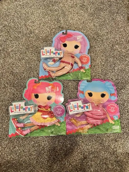Lot of 3 Lalaloopsy Doll Outfits: Pajamas, Party Dress, and Bathing Suit