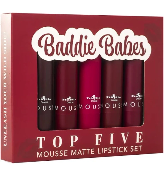 Italia Deluxe Top Five Mousse Matte Lipstick Set