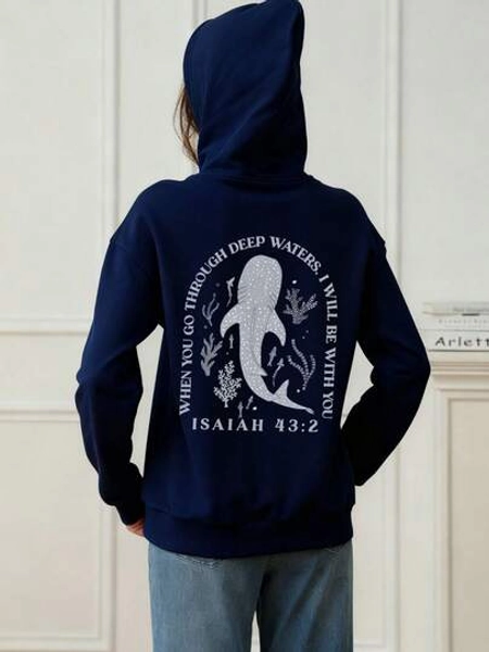 1pc Tween Girl Thermal Lined Hooded Sweatshirt, Warm Casual Pullover For Young Students, Suitable For Autumn/Winter, Y2K/Casual/Streetwear/Fashion/Minimalist/Cute/Preppy
