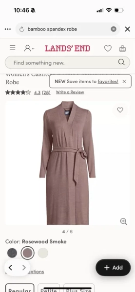 Women's Cashtouch Faux Cashmere Cozy Robe