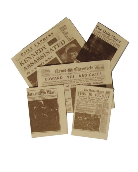 Newspapers for 12th Scale Dolls House