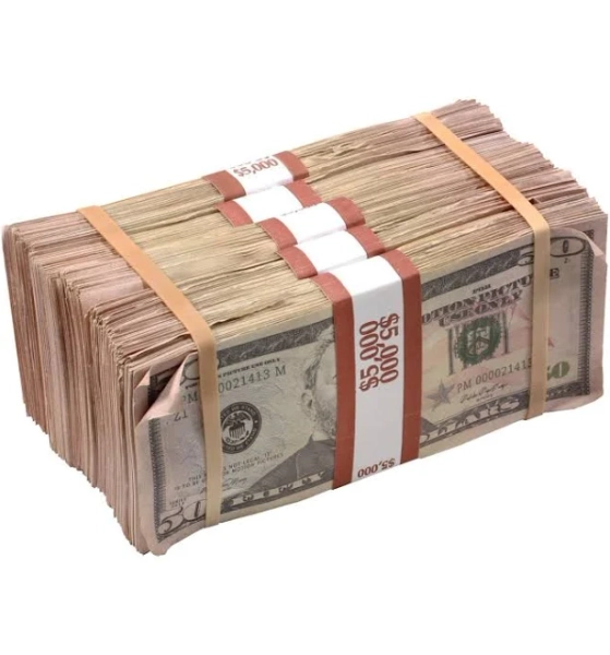 New Series Aged Full Print Prop Money Bundle
