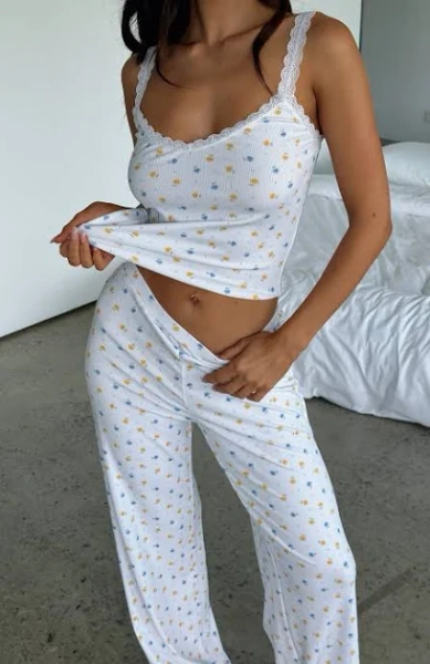 Blissful Dreams Buttercup Floral Pyjamas Set