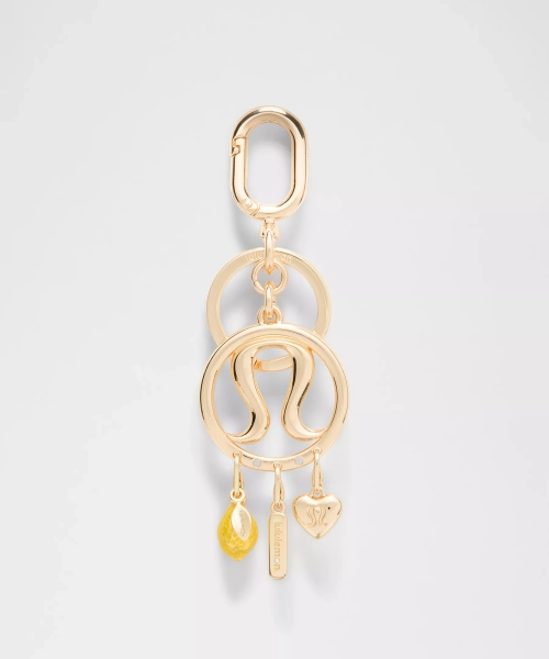 Charm Logo Keyring - Multi/Gold - ONE SIZE