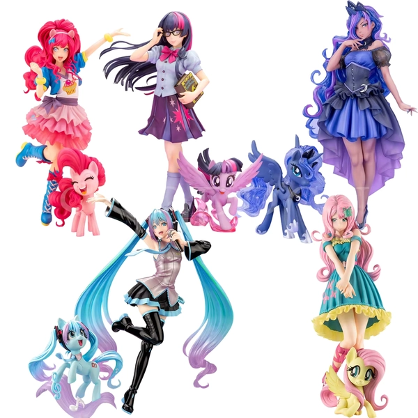 Game My little Pony Bishoujo Statue Pinkie Pie Fluttershy Japanese Anime Girl PVC Action Figure Toy Collection Model Doll Figma - AliExpress 
