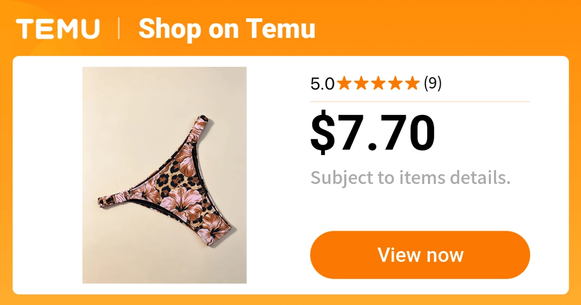 leopard   hibiscus       high cut semi   - Temu