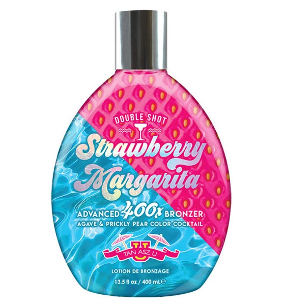 Tan Asz U Double Shot Strawberry Margarita 400X 13.5oz