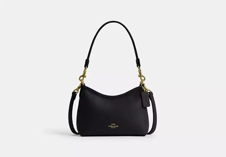 Gold/Black Laurel Small Shoulder Bag