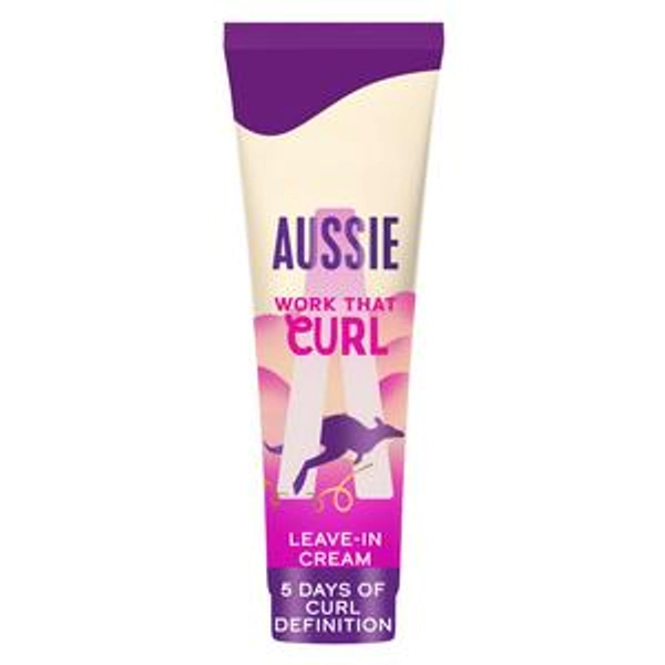 Aussie Work That Curl Leave In Defining Curl Cream For Wavy & Curly Hair 160ml