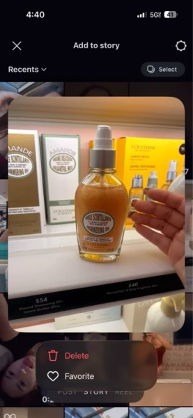 Instant Golden Glow with Almond Shimmering Body Oil