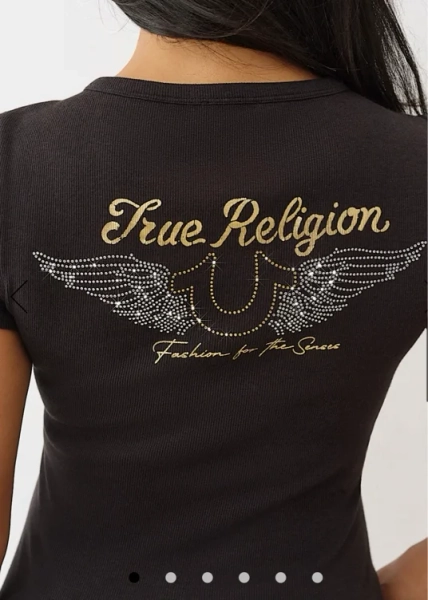 

CRYSTAL WINGED HENLEY TEE | True Religion

